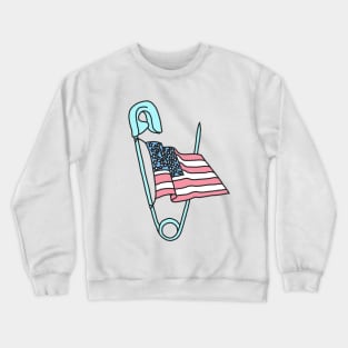 Safety pin trump hillary clinton freedom america election design Crewneck Sweatshirt